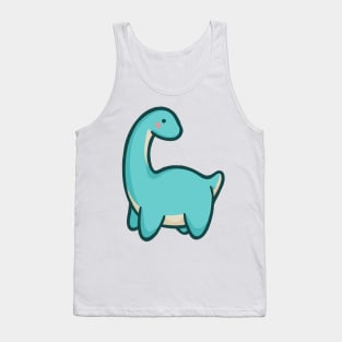 Cute Long Neck Dinosaur, Brontosaurus, Brachiosaurus Tank Top